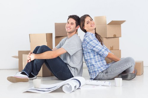 Careful transport of office equipment during an Edgware move