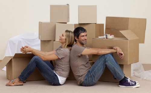 Local man and van moving boxes in Edgware