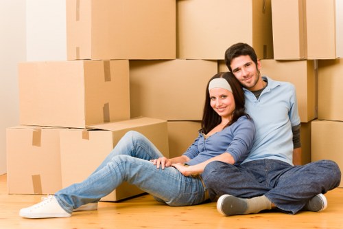 Local movers loading items carefully for a move in Edgware