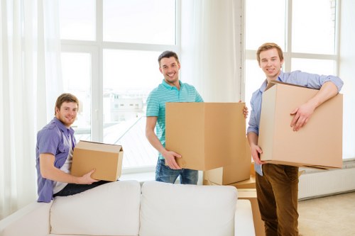 Moving furniture safely during a flat removal in Edgware