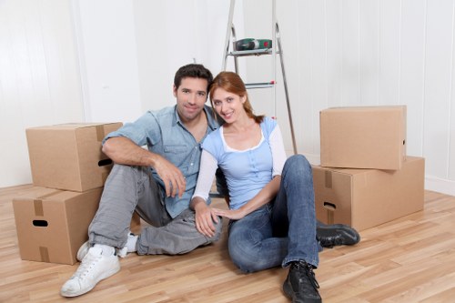 Checklist and packing materials for a move in Edgware