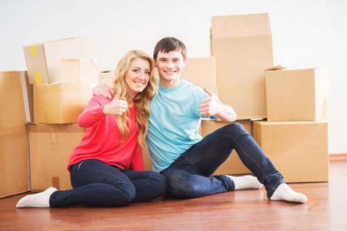 Packing and handling office furniture for a local relocation