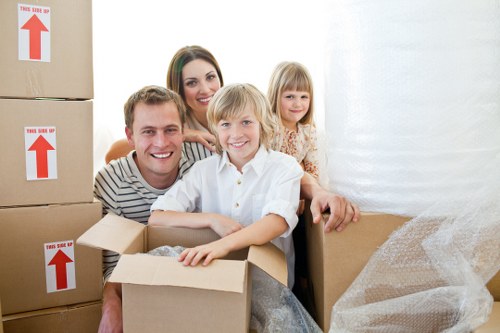 Van loading furniture for a home or office move in Edgware