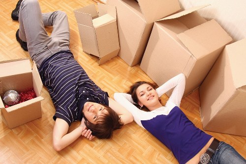 Local removals crew loading a van for a move in Edgware