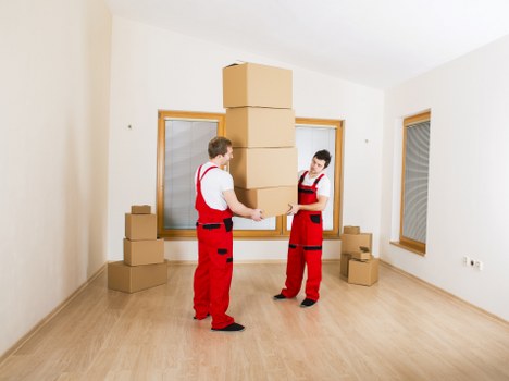Packed moving van ready for a local house move in Edgware